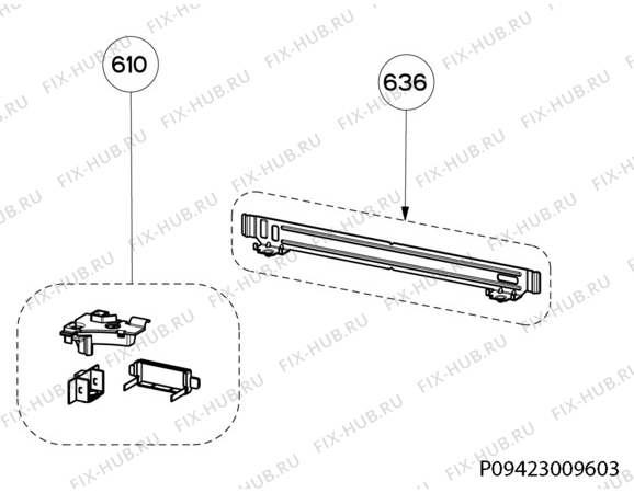 Взрыв-схема вытяжки Aeg X76263MK10 - Схема узла Accessories